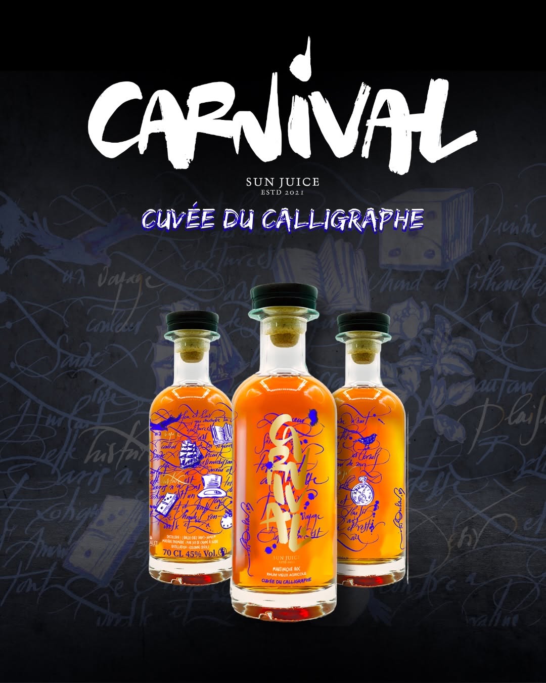 Cuvée du Calligraphe 45 % | Rhum Vieux Agricole de Martinique par JoeyStarr