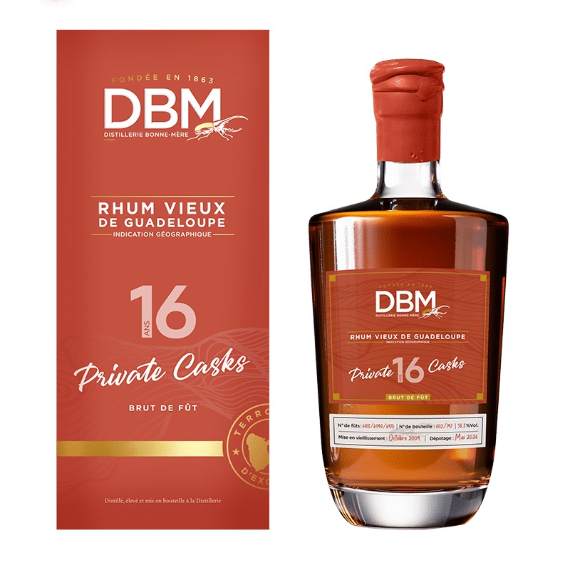 DBM 16 ans Brut de Fût 58,3 % | Private Casks | Rhum de Guadeloupe