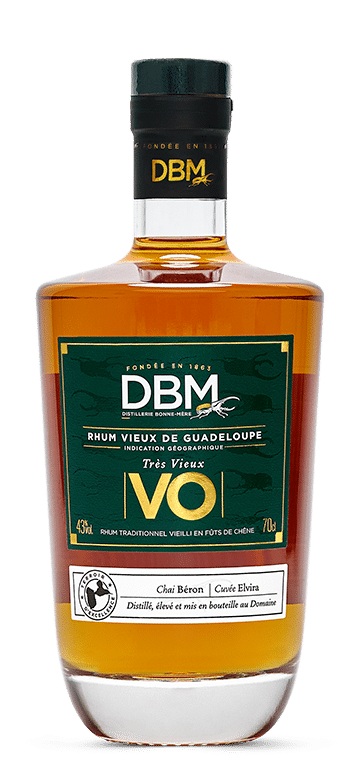 DBM VO 43 % | Coffret Rhum   2 Verres | Rhum Vieux de Guadeloupe