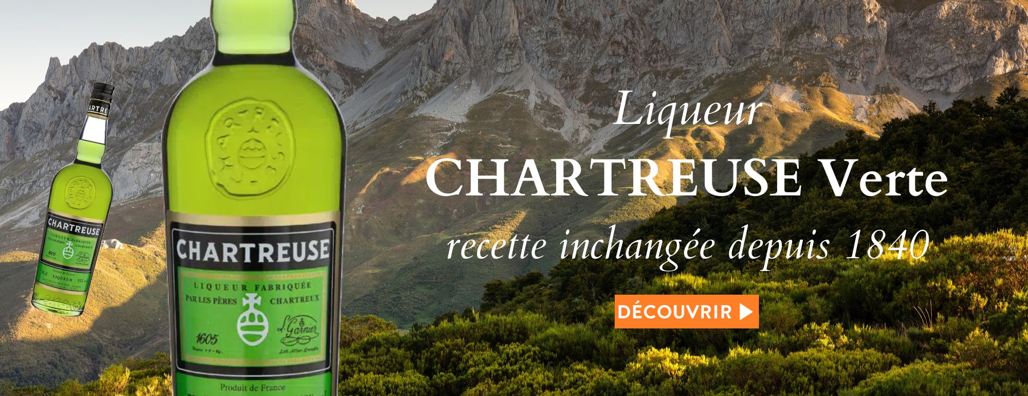 Liqueur CHARTREUSE Verte 55%