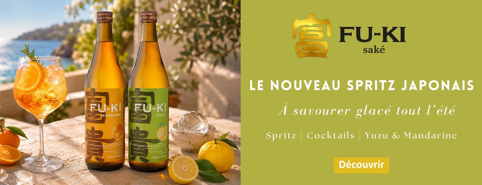 FU-KI | Le saké japonais aux agrumes à déguster frais pour l'apéritif