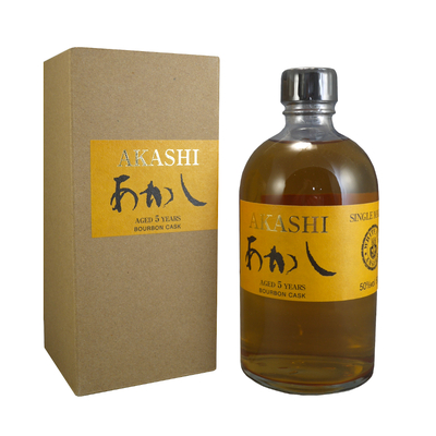 AKASHI 5 ans Bourbon Cask 50 % | Single Malt Whisky Japonais /