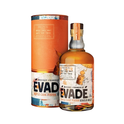 ÉVADÉ Maple Cask Finish 47 %  Affiné en fûts ayant contenu du Sirop d’Érable  Whisky Français