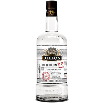 DILLON Brut de Colonne 71,3 % | Le Rhum Blanc Agricole à l’état pur | Martinique