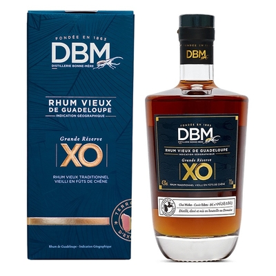 Rhum DBM XO Grande Réserve 43 % | Cuvée Calypso | Rhum Vieux de la Guadeloupe