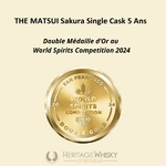 THE MATSUI Sakura Single Cask 5 Ans 48% | Édition Limitée - 6 Fûts pour l’Europe | Whisky Japonais medaille