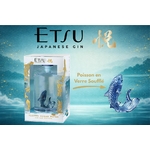 ETSU Pacific Ocean Water 45 % | Limited Edition - Carpe Koï en Verre Soufflé | Gin Japonais