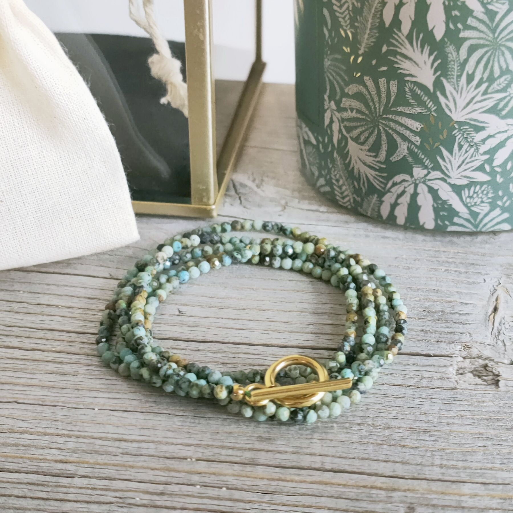 Bracelet Collier Turquoise Africaine
