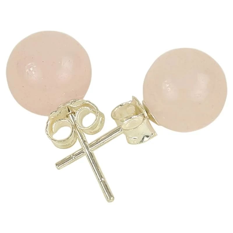 boucles d'oreilles quartz rose