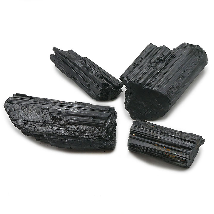 Pierre brute Tourmaline noire cristallisée