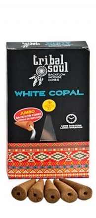 Cônes d\'encens à refoulement Tribal Soul  Copal Blanc