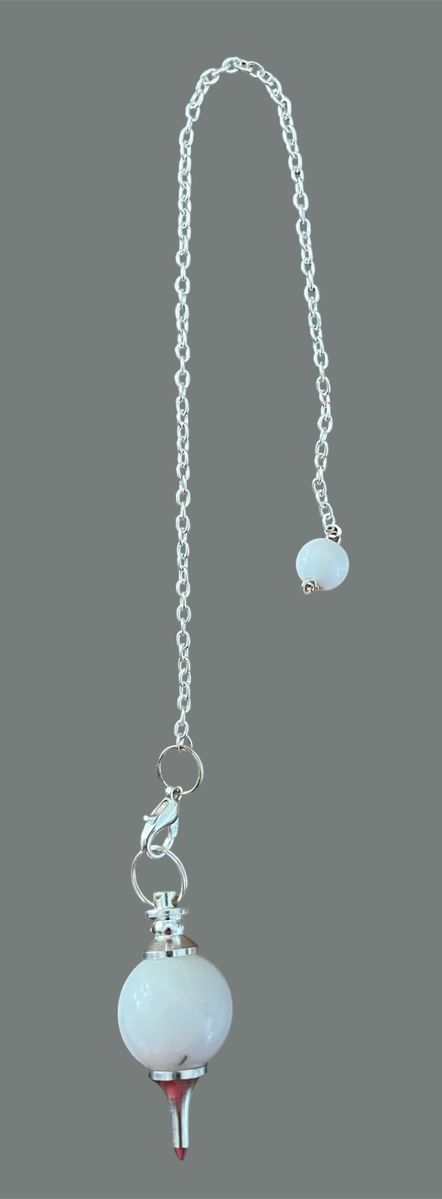 pendule agate blanche