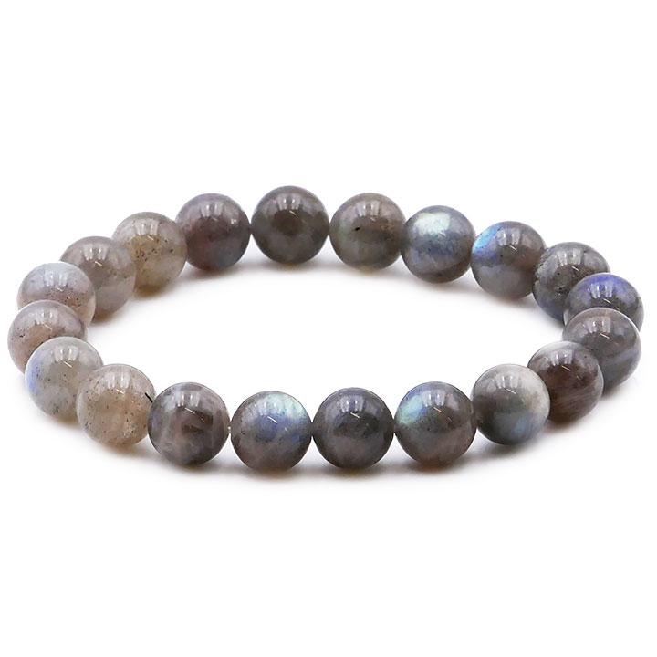 Bracelet Labradorite en boules de 10mm. Qualité A+