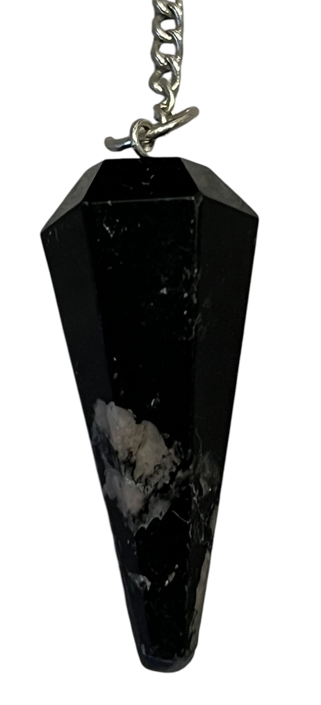 pendule tourmaline noire et quartz