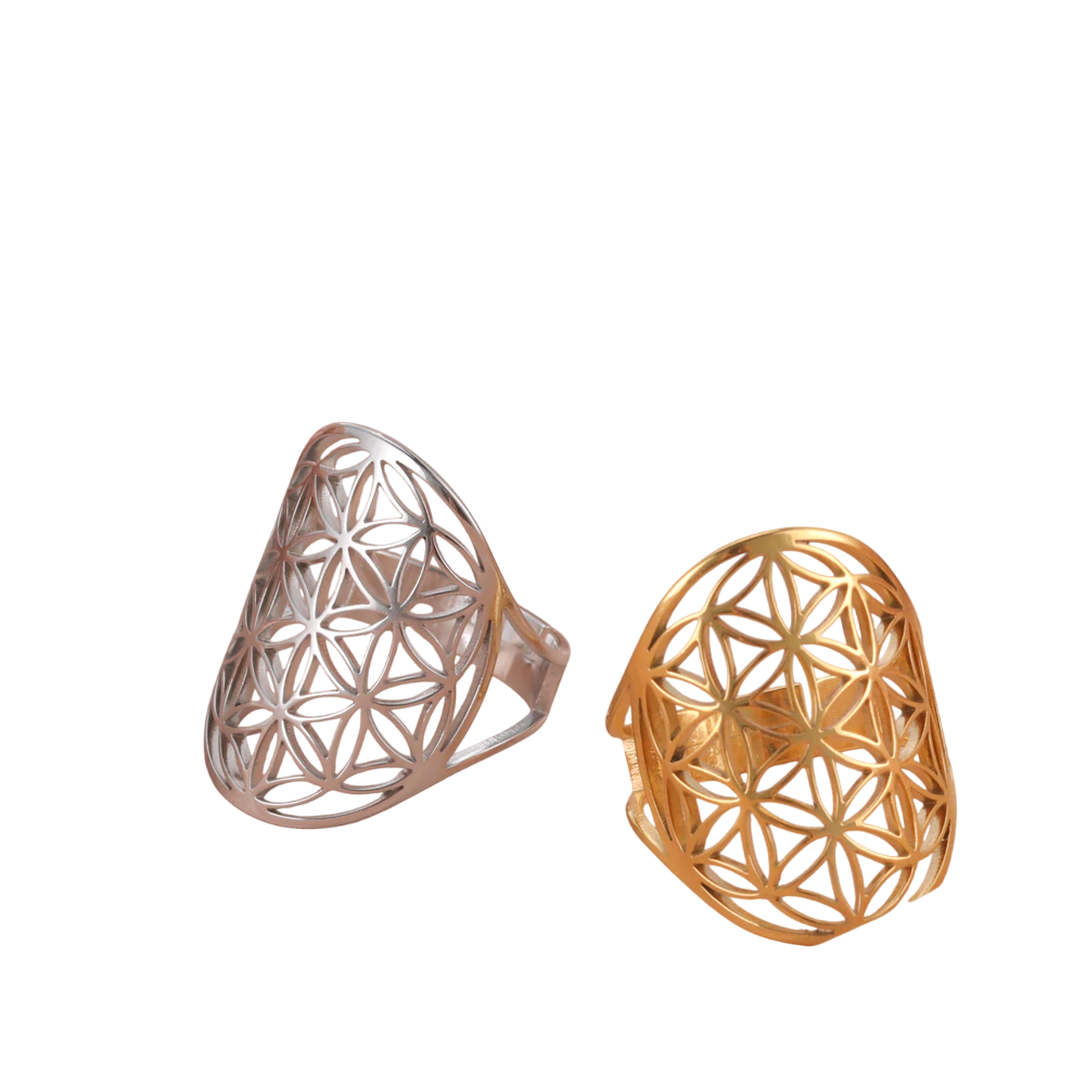 bague fleur de vie l ange céleste