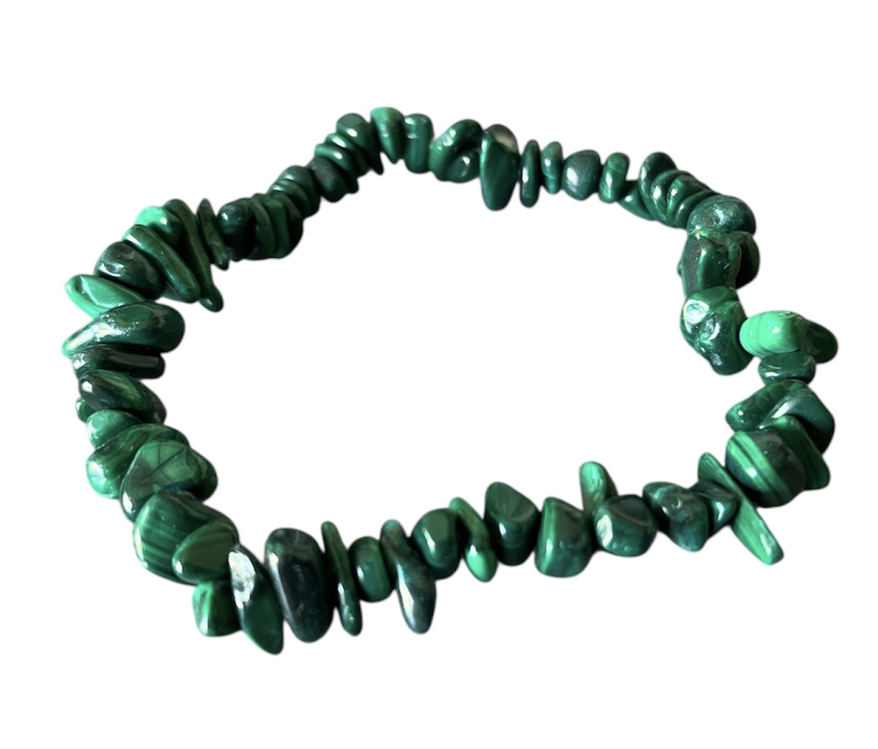 bracelet malachite forme baroque
