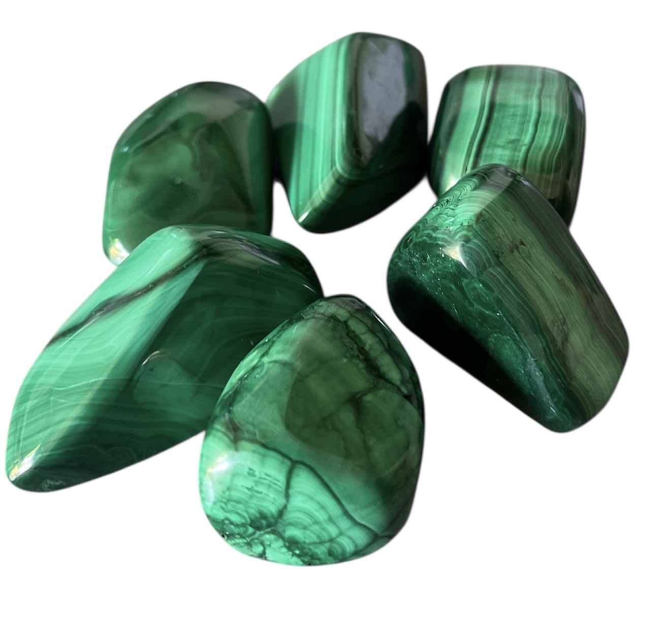 pierre roulée malachite