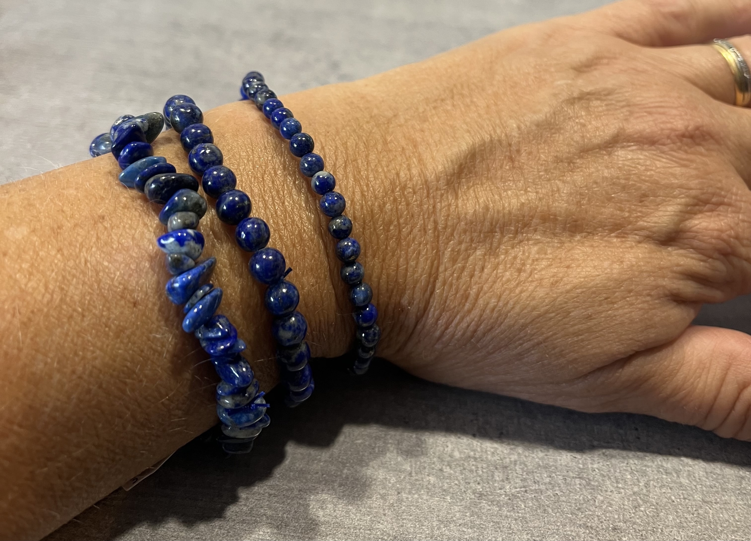 bracelet lapis lazuli naturel