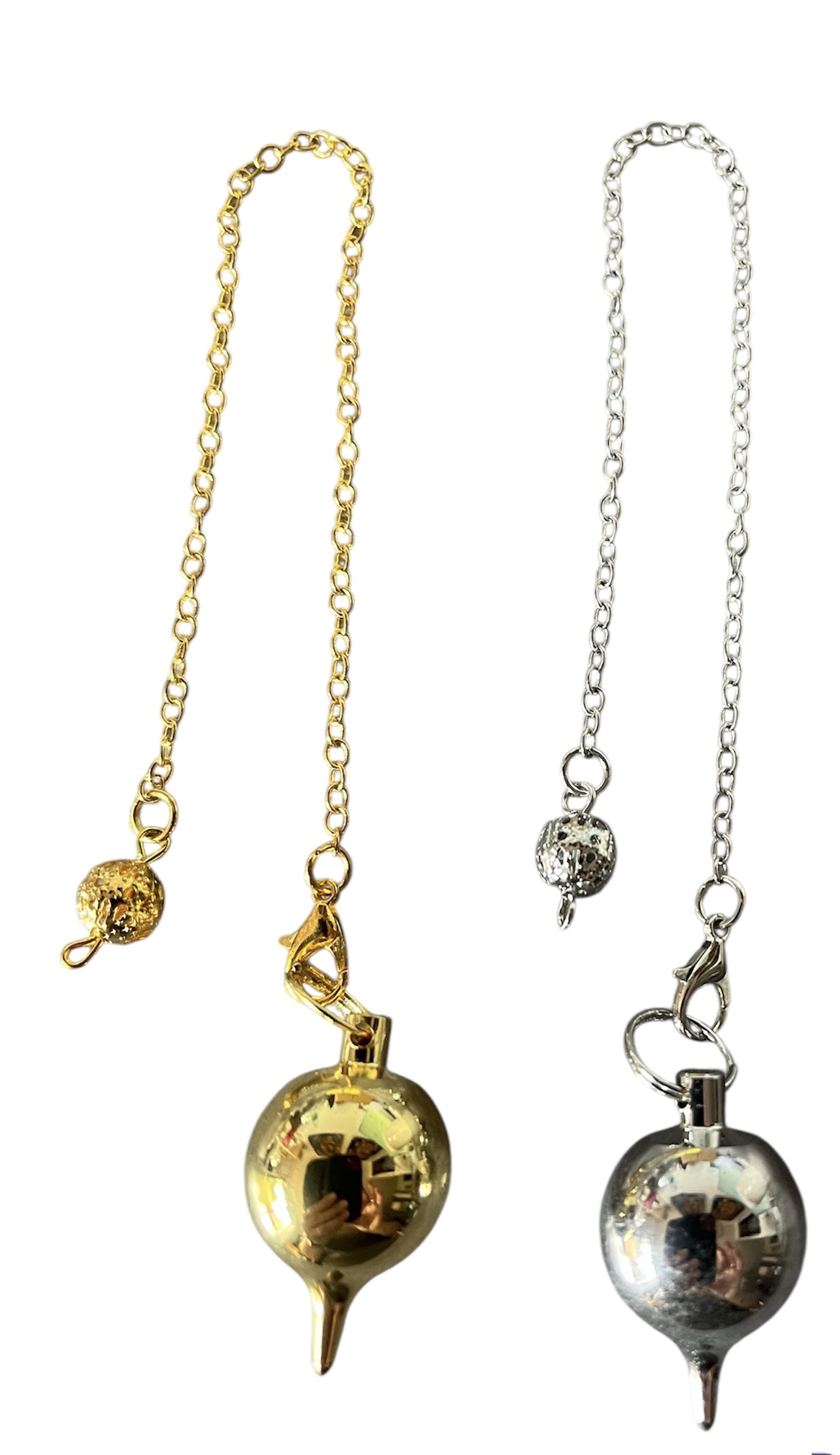 pendule métal goutte