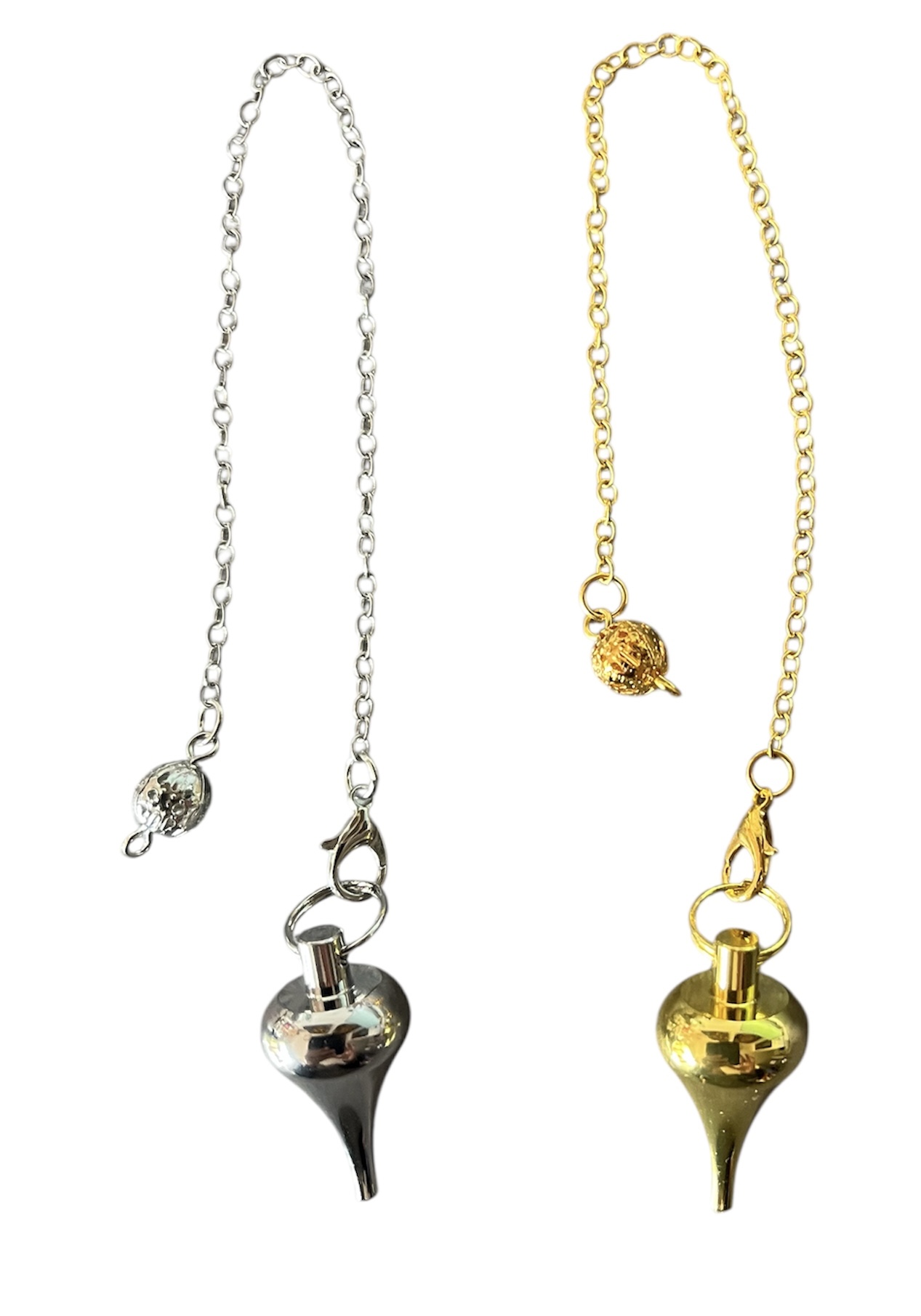 pendule métal doré