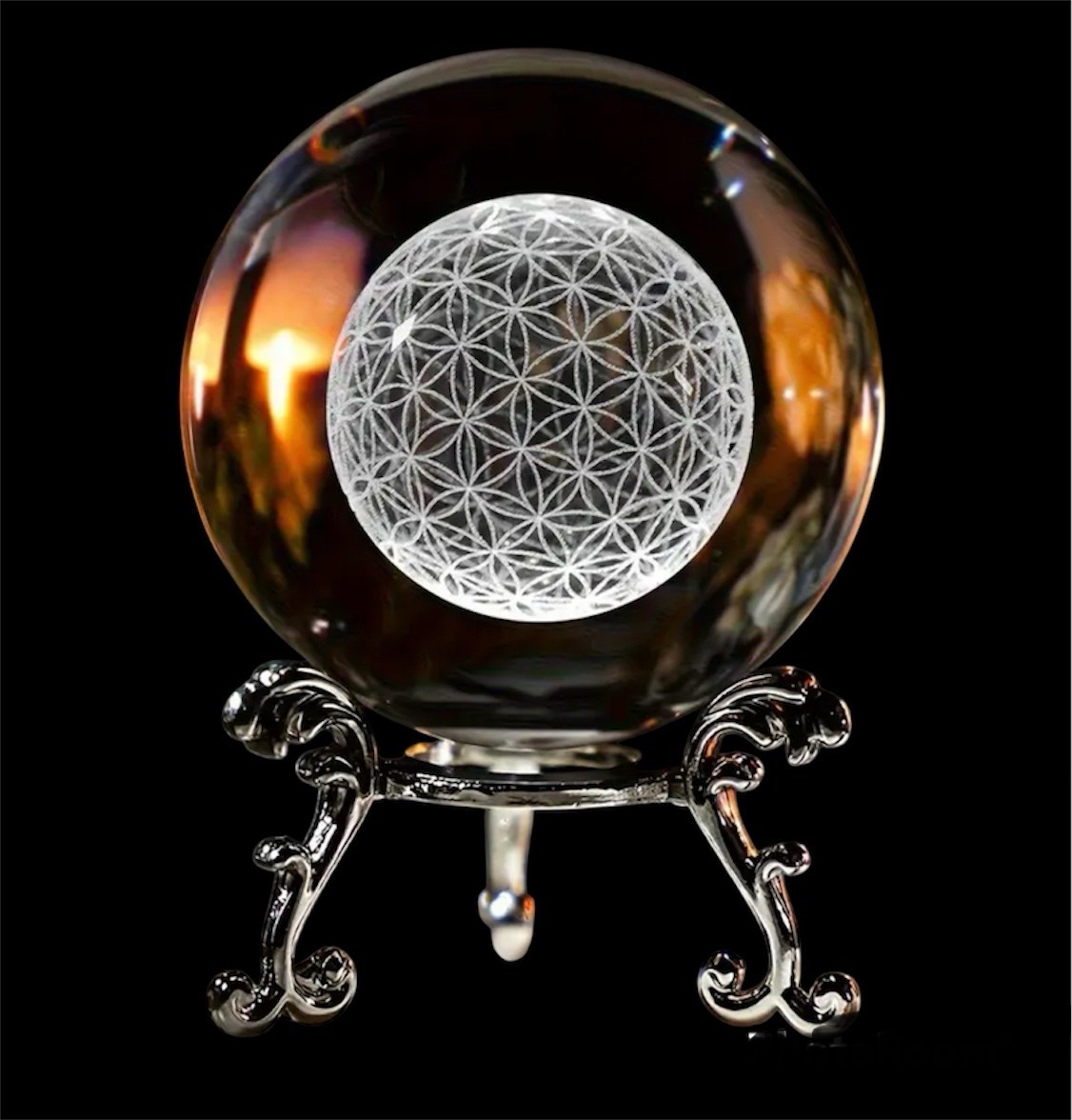 boule de cristal fleur de vie