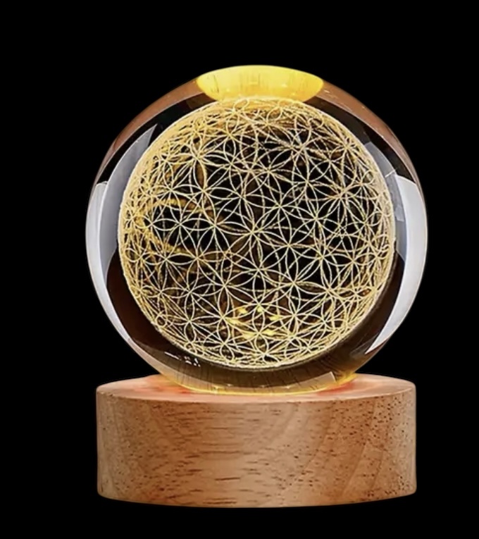 boule de cristal fleur de vie