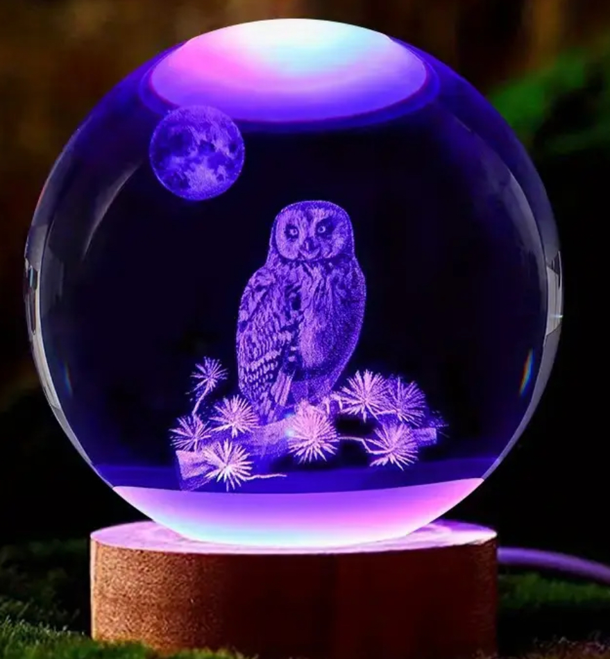 boule de cristal hibou