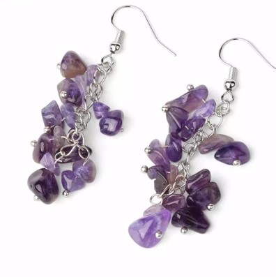 Boucles d'oreilles améthyste (2)