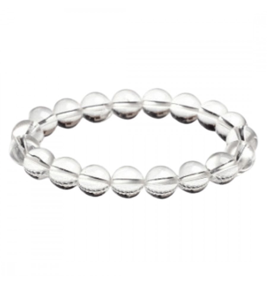 Bracelet Cristal de roche en boules de 6mm