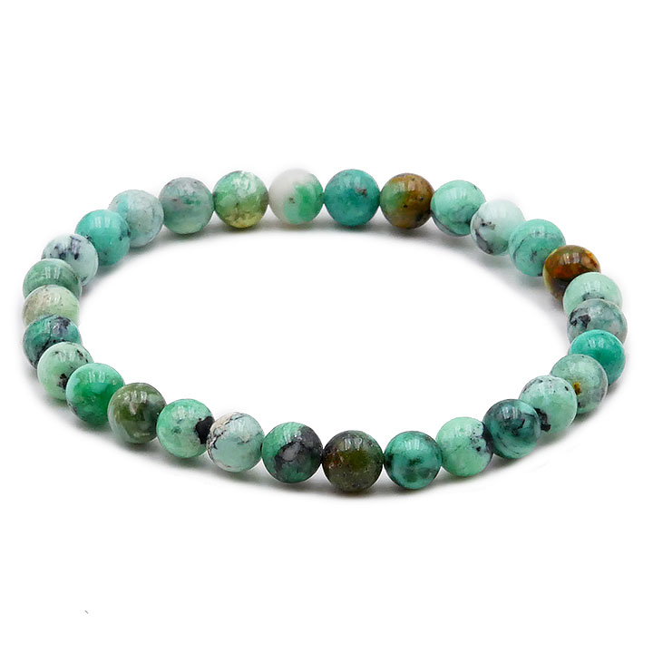 Bracelet Variscite en boules de 6mm. Qualité AA