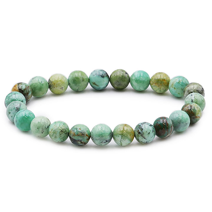 Bracelet Variscite en boules de 8mm. Qualité AA