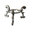 socle en métal boule en cristal