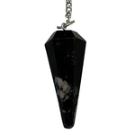 pendule tourmaline noire et quartz