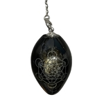pendule obsidienne dorée
