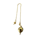 pendule goutte métal doré