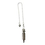 pendule osiris métal argenté