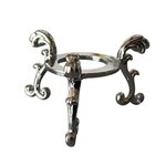 socle en métal boule en cristal