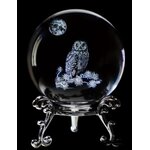 boule de cristal avec hibou