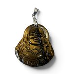Pendentif bouddha rieur en œil de tigre