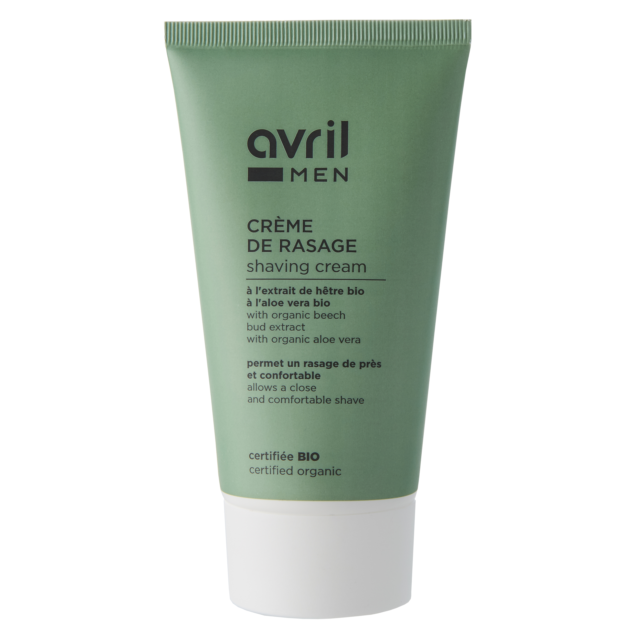 Crème de rasage Homme - 150ml - Certifiée bio - AVRIL
