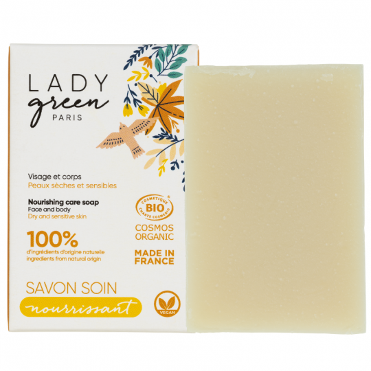 Savon soin nourrissant - Visage & Corps - 100g - LADY GREEN