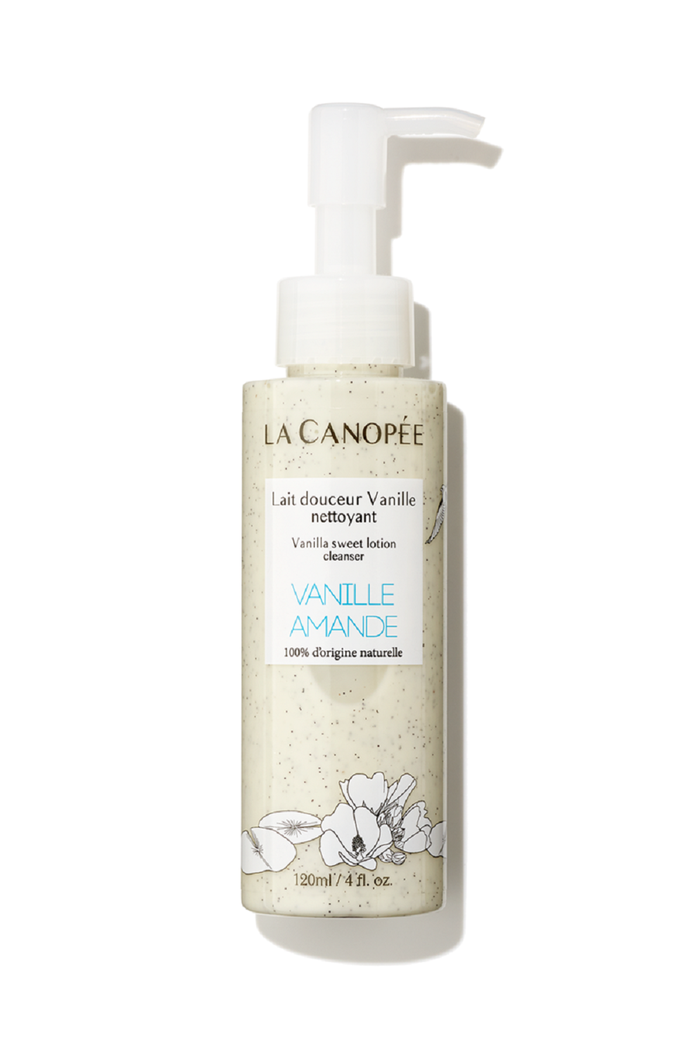 Lait douceur vanille nettoyant - 120ml - LA CANOPÉE