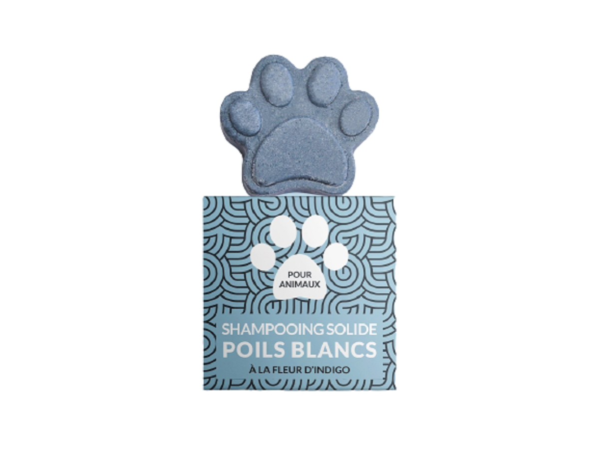 Shampoing solide chien - Poils Blancs - PEPET\'S - NAIOMY