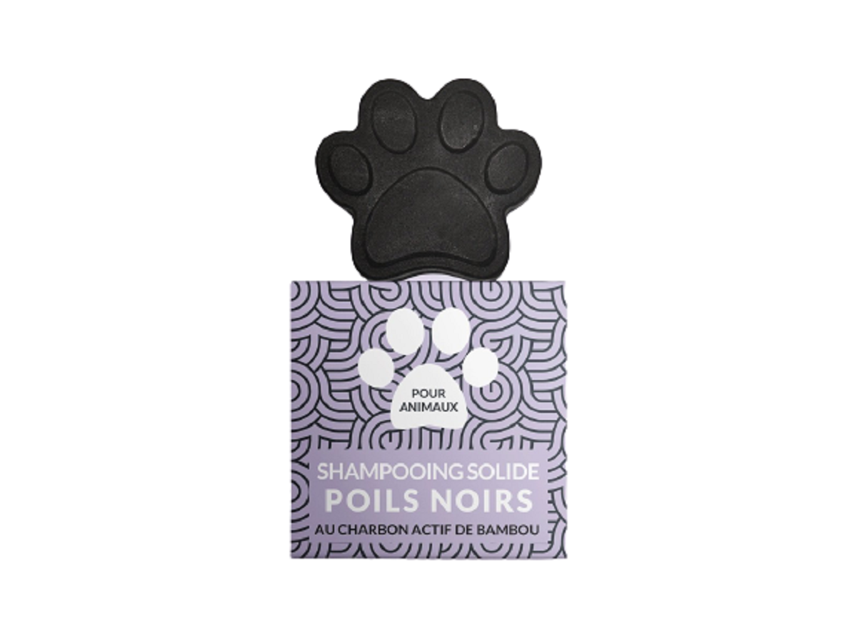 Shampoing solide naturel pour chien - Poils noirs - PEPET\'S - NAIOMY