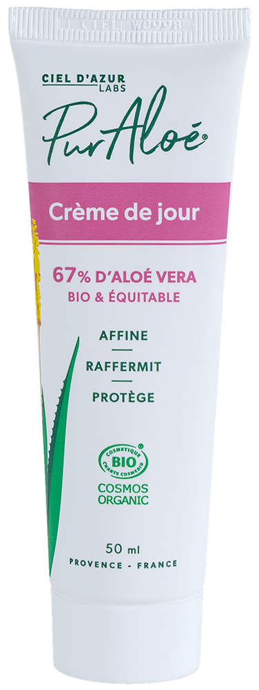Crème de jour - BIO - 67% Aloé Véra - 50ml - PUR ALOÉ