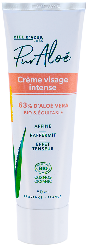 Crème intense - BIO - 63% Aloé Véra - 50ml - PUR ALOÉ