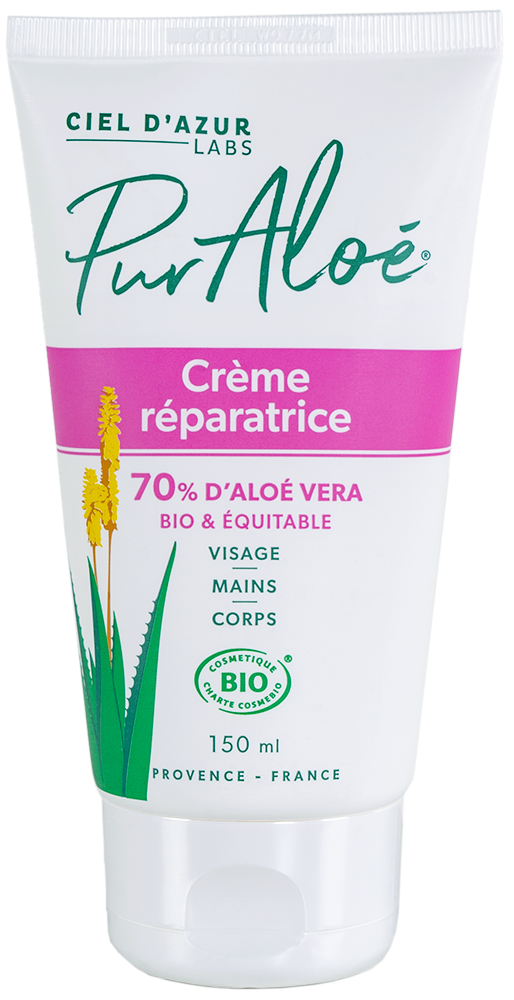 Crème réparatrice bio vegan et cruelty free pur aloé veganame