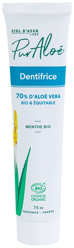 Dentifrice bio et vegan 75ml pur aloé veganame