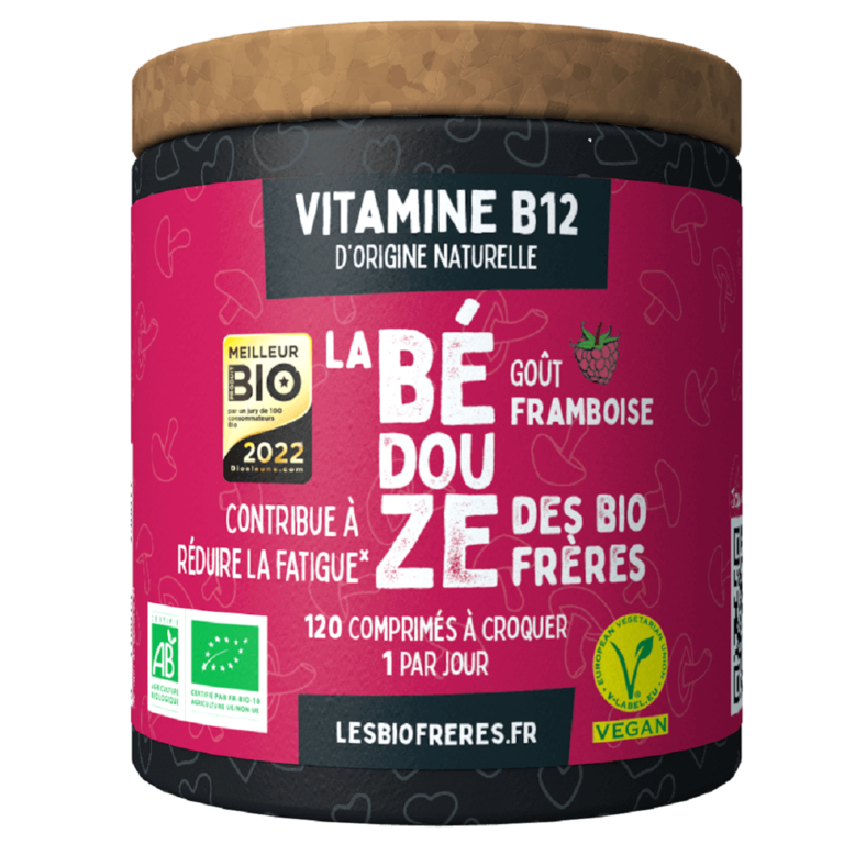 Vitamine B12 BéDouze framboise - BIO - 120comprimés - LES BIO FRÈRES