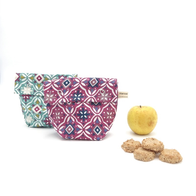 Pochette à gourmandises - Coton enduit Oeko Tex - ALTEROSAC